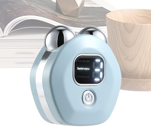 Dispositivo Microcorrente Facciale Rullo Elettrico Portatile Regolabile | Strumento Massaggio Viso A Rullo Rilassante Anti-Età Ricaricabile Lenitivo Senza Fili Massaggio