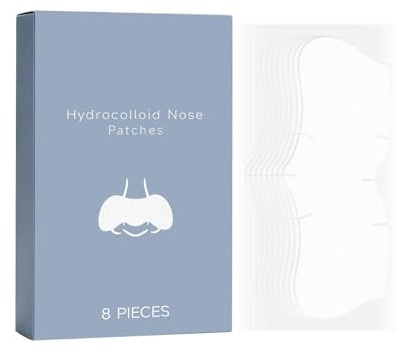 Bandes nasales nettoyantes en profondeur pour éliminer les points noirs pour une peau lisse et pure (blanc, 9 cm)