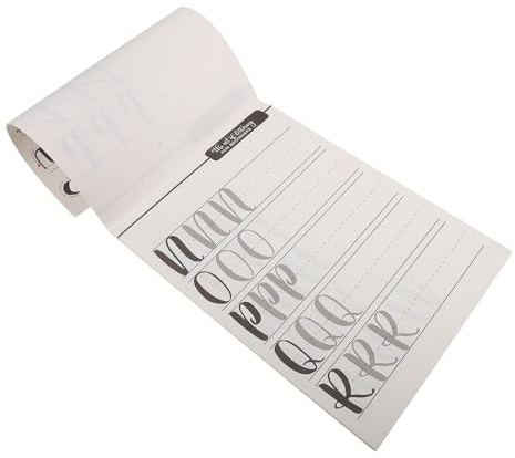 GLEAVI Cahier D'exercices de Calligraphie Anglaise Feuilles D'écriture Calligraphique en Papier Blanc, Portable Perméabilité D'air pour Personnaliser Votre Paquet