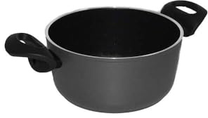 Ballarini 509029 130 Casseruola 2 Manici, Antiaderente, Fondo ad Induzione, cm 20, Alluminio