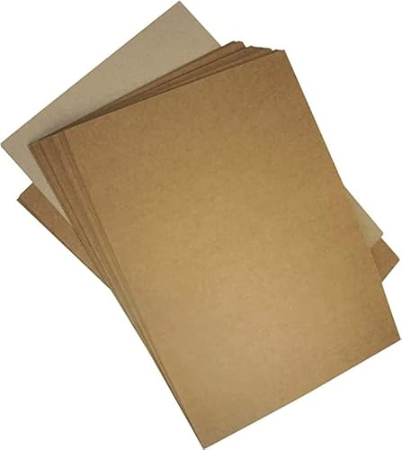 Netuno 50x Sand-Braun Kraftkarton DIN A4 210 x 297 mm 225g Bastel-Karton ÖKO Retro Vintage Natur Kartonpapier für Weihnachten Geburtstag Scrapbooking Hochzeits-Karten Menü-Karten Kraft A4
