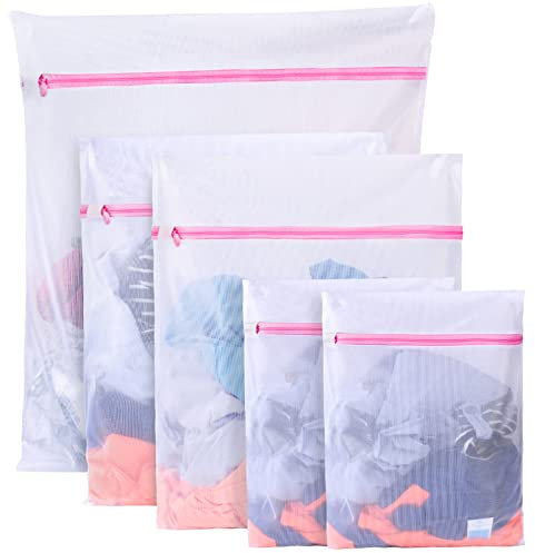 Boxlegend Wäschenetz für Waschmaschine 5er Set - Wäschesack Wäschebeutel mit Reißverschluss Wäschesäckchen Laundry Bag für BH, Reise, Schuhe, Koffer, Socken, Unterwäsche, Babykleidung