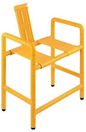 MRDAER Badesitze Badhocker Dusche/Badhocker Edelstahl Commode Stuhl Duschsitz Hocker Anwendbar kompatibel für ältere/behinderte/Schwangere Frauen Anti-Rutsch-Matten Duschstuhl Heavy Duty