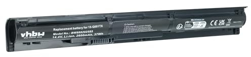 vhbw Replacement Battery compatible with HP ProBook 450 G3, 450 G3 (L6L03AV), 450 G3 (L6L04AV) Laptop (2600mAh, 14.4V, Li-Ion)