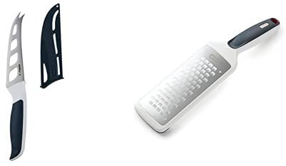 Zyliss E920219 Comfort Cheese Knife | 12 cm/4.5 Inch | Japanese Stainless Steel | Black/White | Kitchen Knife | Dishwasher Safe | 5 Year Guarantee