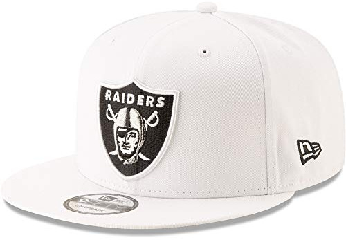 New Era NBA Men's 9Fifty Snapback Cap, Las Vegas Raiders White, One Size