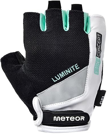meteor radhandschuhe MTB Handschuhe Herren Gel GX31 Green Mountainbike fahrradhandschuhe - Radsporthandschuhe Damen - Downhill Wandern Fahrrad Handschuhe Kinder | Radhandschuhe kurz für MTB, Rennrad, E-Bike - Handschuhe atmungsaktiv im Sommer, reflektierend, 7 Größen XXS-XXL