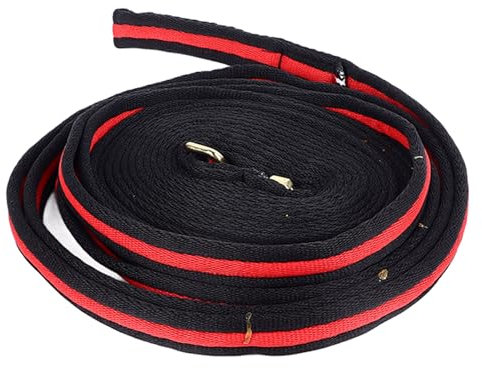 Pferde-Longe-Leine, Langlebiges, Manövrierfähiges Premium-Polyester mit Schwerem Schnapp-Gummistopper, Pferde-Longe-Leine für Pferde für das Training, den Wettkampf und die