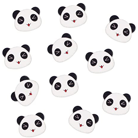 VILLFUL 50stücke Tiere Holzknöpfe Cartoon Panda Knopf Nähknöpfe Für Diy Dekoration Aus Naturholz Dekorativ Und Langlebig