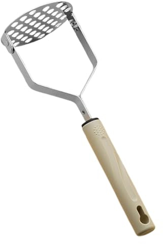 Schiacciapatate a mano, in acciaio inox, portatile, strumento per la preparazione di gourmet, utensile professionale per la casa, picnic o campeggio