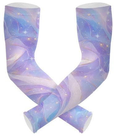 WDdZzyy Borgogna Blu Viola Marmo Grano di Raffreddamento Manicotti di Raffreddamento Protezione UV 1 Paio di Protezione UV Manicotti, Borgogna Blu Viola Marmo Grain, Taglia unica