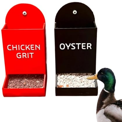Gcerfby Hühner Grit Futterautomat | Enten Futtertrog | Aufhängbarer Futtertrog Für Hühnerhaltung Im Garten Und Hof, Futterautomat Für Wasservögel