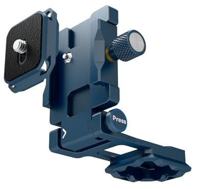 Caméra Pliable Support en L avec Arca-Style Degagement Rapide | CNC Aluminium Vertical Fixation Caméra et Trépied Plateau Rapide pour DSLR Caméras, 5kg Charge