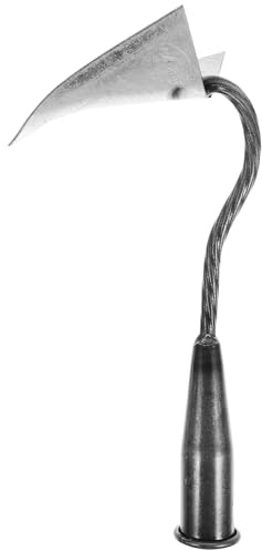 BESPORTBLE Azada Triangular Galvanizada de Resistente para Jardinería Herramienta Multifunción para Abonar y Deshierbar y Huerto