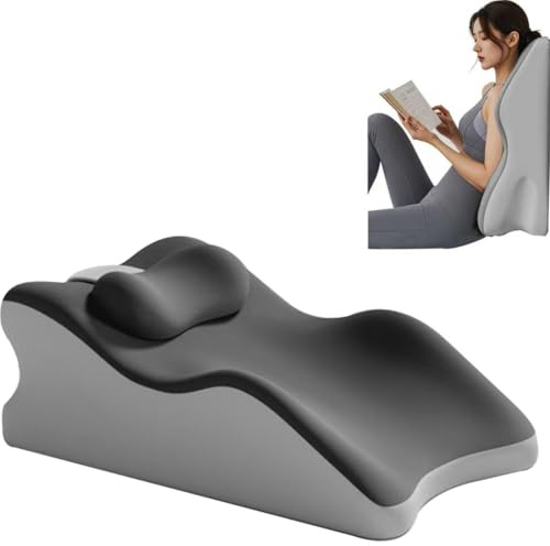 Sweet Spot Pillow,Memory Foam Wedge Pillow for Stomach Sleeping & Reading, Ergonomic Prone Pillow for Neck and Back Pain Relief, Contoured Body Support Cushion with Removable Cover for Bed, Sofa