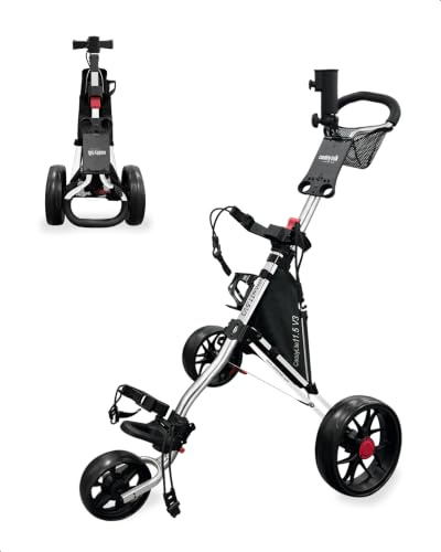 Caddytek CaddyLite 11.5 V3-Silver, Golf Push Cart Unisex-Adulto, Argento, Taglia Unica