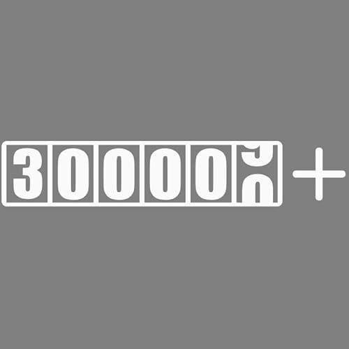 Decus 300000 Kilometer TACHO L 1166 (weiß) // Sticker OEM JDM Style Aufkleber