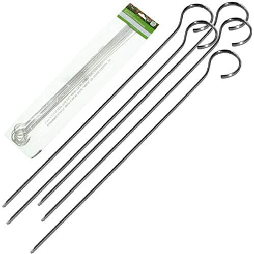 Unbekannt Jean Products 10 spiedini per barbecue, in acciaio inox, 31 cm
