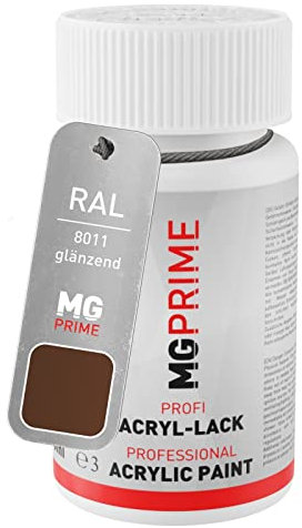 MG PRIME RAL 8011 Nussbraun/Nut brown glänzend Lackstift 50 ml schnelltrocknend