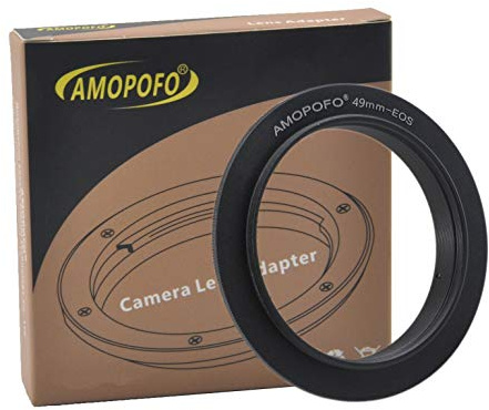 49mm-EOS Macro Shoot Ring,49mm to EOS Reverse Adapter Ring,Compatible with for Canon EF Camera 700D 600D 550D 500D 450D 350D100D 90D 80D 77D 70D 60D 50D 40D 30D 20D 10D 7D 6D 5D,Macro Shoot.