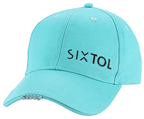 SIXTOL B-Cap Casquette de Baseball avec lumière LED 25 LM | Recharge USB | Taille Universelle | Turquoise