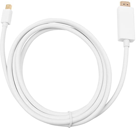 ZONADAH Mini DisplayPort to HDMI Cable 1.8m 1080P FHD Full HD Mini Display Port Mini DP to HDMI Lead Cord PC to HDMI Monitor PC or Laptop to HD TVs Monitors 6Ft