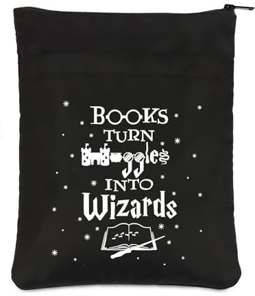 PLITI Zauberer Buchh¨¹lle Buchliebhaber Geschenk B¨¹cherwurm B¨¹chertasche f¨¹r Leser Schriftsteller Bibliophile Leseliebhaber Bucheinband (B¨¹cher drehen BSblU)
