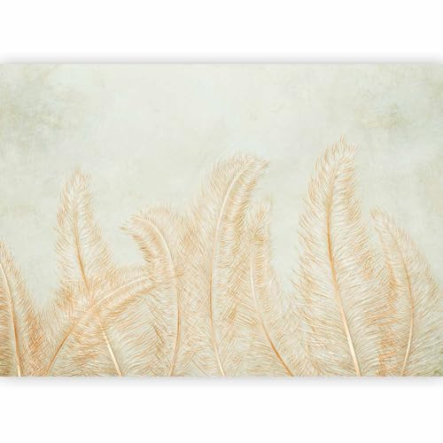 murando Carta da parati Erba 350x256 cm Fotomurali in TNT Murale alla moda Decorazione da Muro XXL Poster Gigante Design Cameretta Carta per pareti Natura Botanico Prato Pianta Di Foglie b-A-10386-a-a