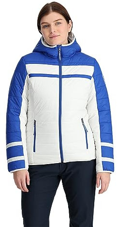 Spyder Damen Ethos Hooded Puffy Skijacke, Blau (Electric Blue), L