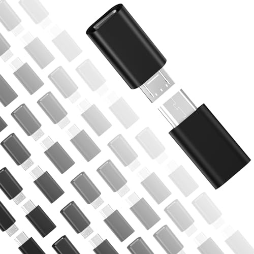 USB C to USB C Adapter, Type C Female to Micro USB Male Adapter, High Speed Data Transfer & Fast Charging for Samsung Galaxy S7/S7 Edge, Nexus 5/6 and Micro USB Device (12 Pack)