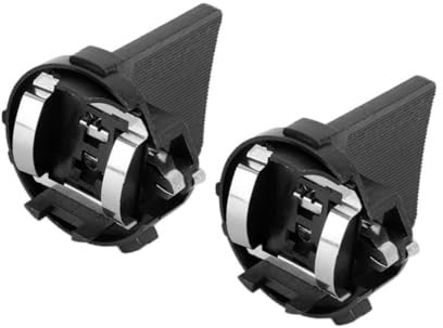 JNNJ Support d'ampoule halogène H7, 2PCS Auto Halogen Lamp Headlight Retainer, ABS Heat Resistance Bulb Holder Adapter Socket Base Holders Clip, Car Accessories Universal Bulb Socket Retainer