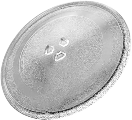 Mikrowellenteller 25, 5cm Glas Weiß, Drehteller aus Glas | Ofenplatte, Plattenteller, Backofen Kochplatte, Leicht zu Reinigen, Spülmaschinenfest