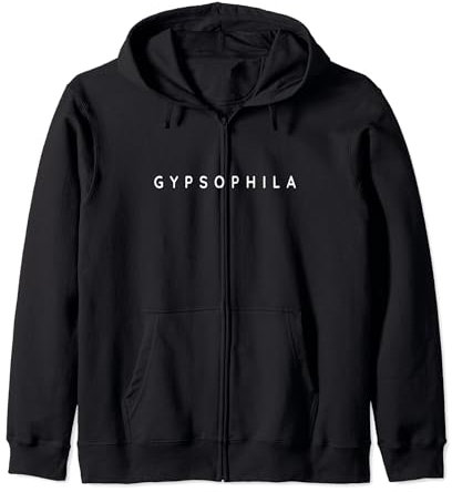 Fleur de gypsophile, fleurs d'hellébore, police minimaliste Sweat à Capuche