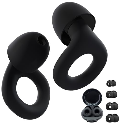 FUJI Ear Plugs –Ultra-Soft Noise Cancelling Ear Plugs SNR 28dB for Sleeping Snoring Travel -Lightweight Comfortable & Reusable– 8 Replaceable Tips Perfect for Concerts Festivals & Musicians