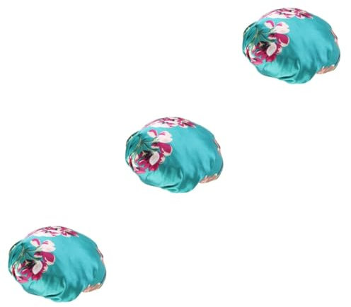 GALPADA 3stücke Imitierte Seidenhaube Für Frauen Chemotherapie Schlafmütze Grün Atmungsaktive Und Weiche Mobcap Für Hause Schützend Gegen Kälte Pflegeleicht Und Komfortabel