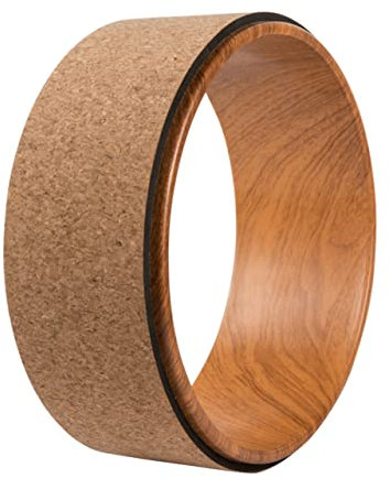 Anneome Natürlicher Kork Yoga Wheel Pilates Ring Rückenmassage Yoga Circle Roller Für Tiefere Dehnungen Und Gezieltes Core Training Geeignet