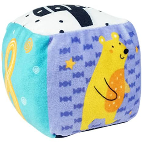 Boule de hochet pour, balle de préhension à la main en tissu doux pour, boules colorées avec étiquette, boule sensorielle avec étiquette de cloche, boule sensorielle texturée morbi