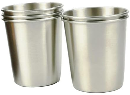 Ciieeo Vasos Para Cerveza y Leche De Acero Inoxidable Resistentes y Apilables
