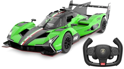 JAMARA 402205 Lamborghini SC63 LMDH 1:24 2,4 GHz – fjärrstyrd bil, RC bil, leksaksbil för barn, leksaksbil med fjärrkontroll, modellbil, present till barn, originalfärg