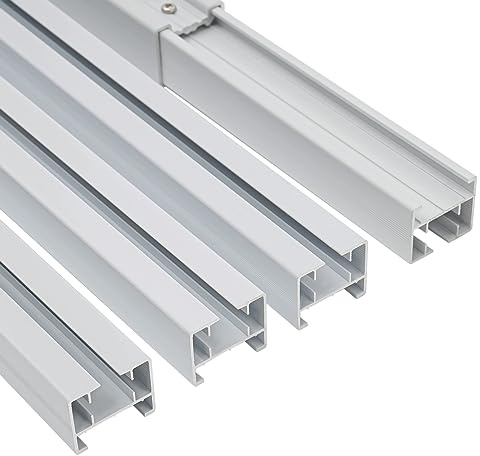 JJsdwin Vorhangschiene, 18W urtain Rail mit Motor, Elektrische Vorhänge Länge 2.16-4.2 m, Gardinenschiene für Hausbesitzer und Büroangestellte, Weiß