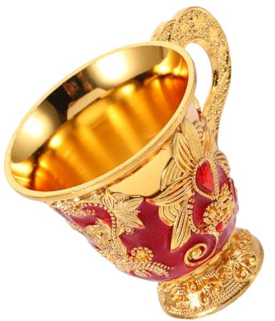 SMASOLO Coupe à Vin Miniature Or Coupe Métal pour Eau pour Cérémonies Religieuses Et