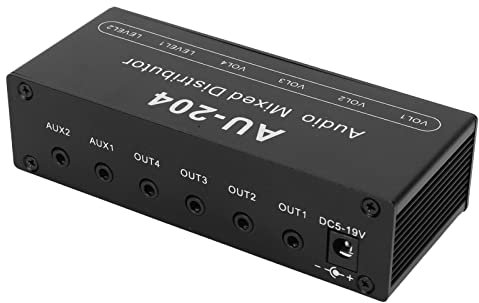 RIZGHWOY Amplificateur D'écouteur de Préampling Audio Stéréo Stéréo pour la Sortie Musicale 4 Façons de 3,5 Mm