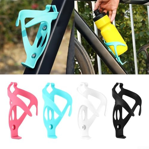 Porte-bidon de vélo efficace, design lisse breveté pour une utilisation confortable (rose)