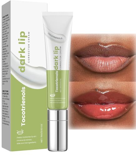 Lip Lightening for Dark Lips - Brightening Lip Cream to Lighten & Moisturize Lips - Natural Lip Care for Smokers & Dry Cracked Lips - Lip Scrub for Dark Lips - Hydrating Lip Balm - 15g, 0.53OZ