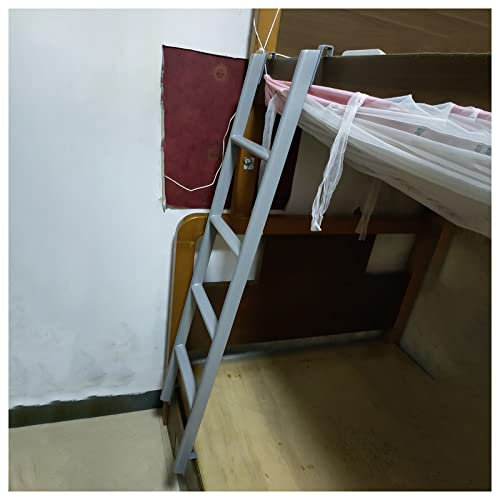 Échelle superposé en métal à crochet pour camping-cars, remorques et dortoirs – Hauteur réglable 116–150 cm (couleur G-S) – Idéal pour les lits mezzanines et les voyages – Robuste et peu encombrant