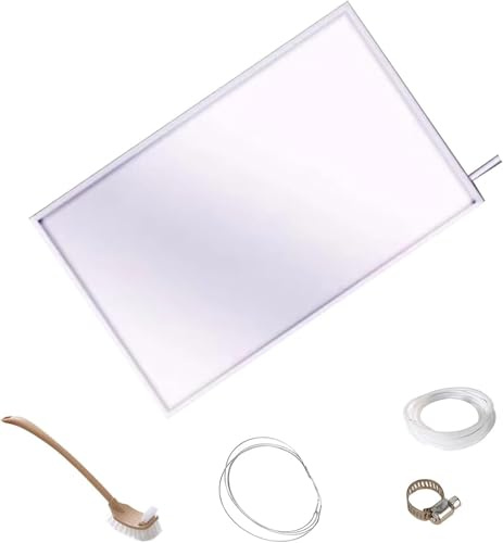 NOKTAI Bandeja de Goteo para Aire Acondicionado, Bandeja de Agua del Condensador, de Hierro galvanizado, fácil instalación, Apta para Unidades de Aire Acondicionado (84 x 38 cm/33 x 15 PU