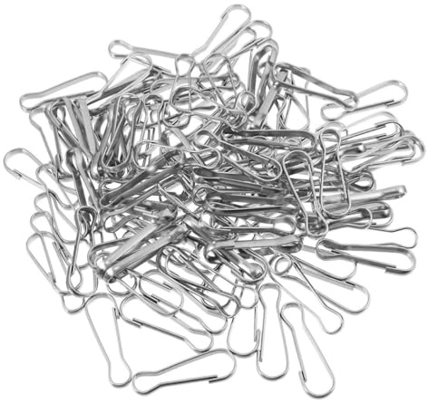 VILLFUL 30PCS Stainless Steel Spring Snap Hooks for Keychains and Flagpole Accessories Lanyard Clips for DIY Crafts Heavy Duty Hanging Clips for Flags and Id Cards