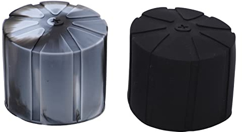 POENVFPO Protezione Universale per Copriobiettivo in Silicone, 2 Pezzi Antiurto per Archiviazione Compressa di Obiettivi DSLR
