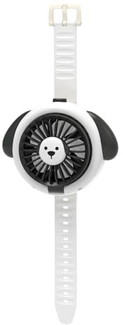 Mini ventilatore per orologio per bambini - Ventilatore personale portatile indossabile da polso | Ventola di raffreddamento per cartoni animati ricaricabile USB regolabile a 3 velocità - 500 mAh Tipo