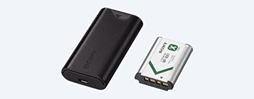 SONY Kit Batterie et Chargeur de Voyage USB ACCTRDCX, Noir | Provenance France. Emballage securisé. Livré avec Facture dont TVA.